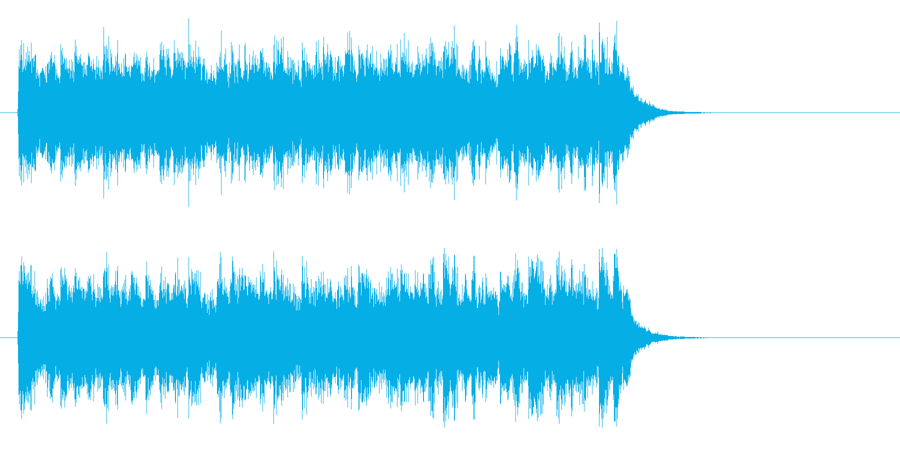 アコースティック風BGM(サビ)の再生済みの波形
