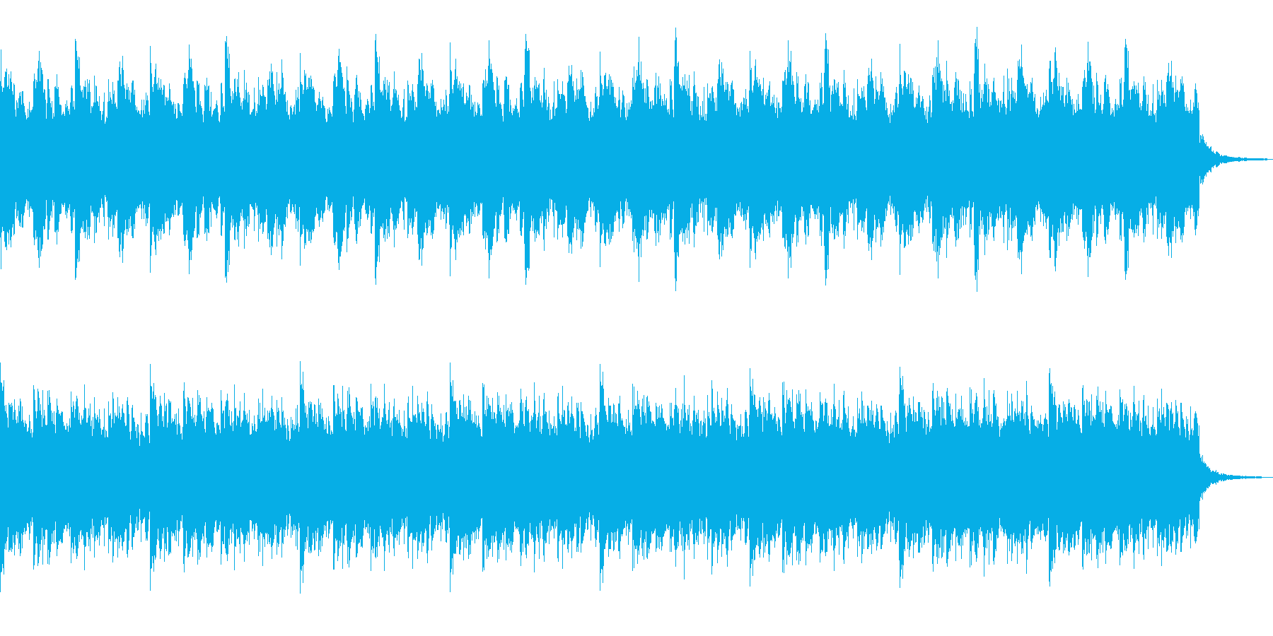 冬景色をイメージした曲の再生済みの波形