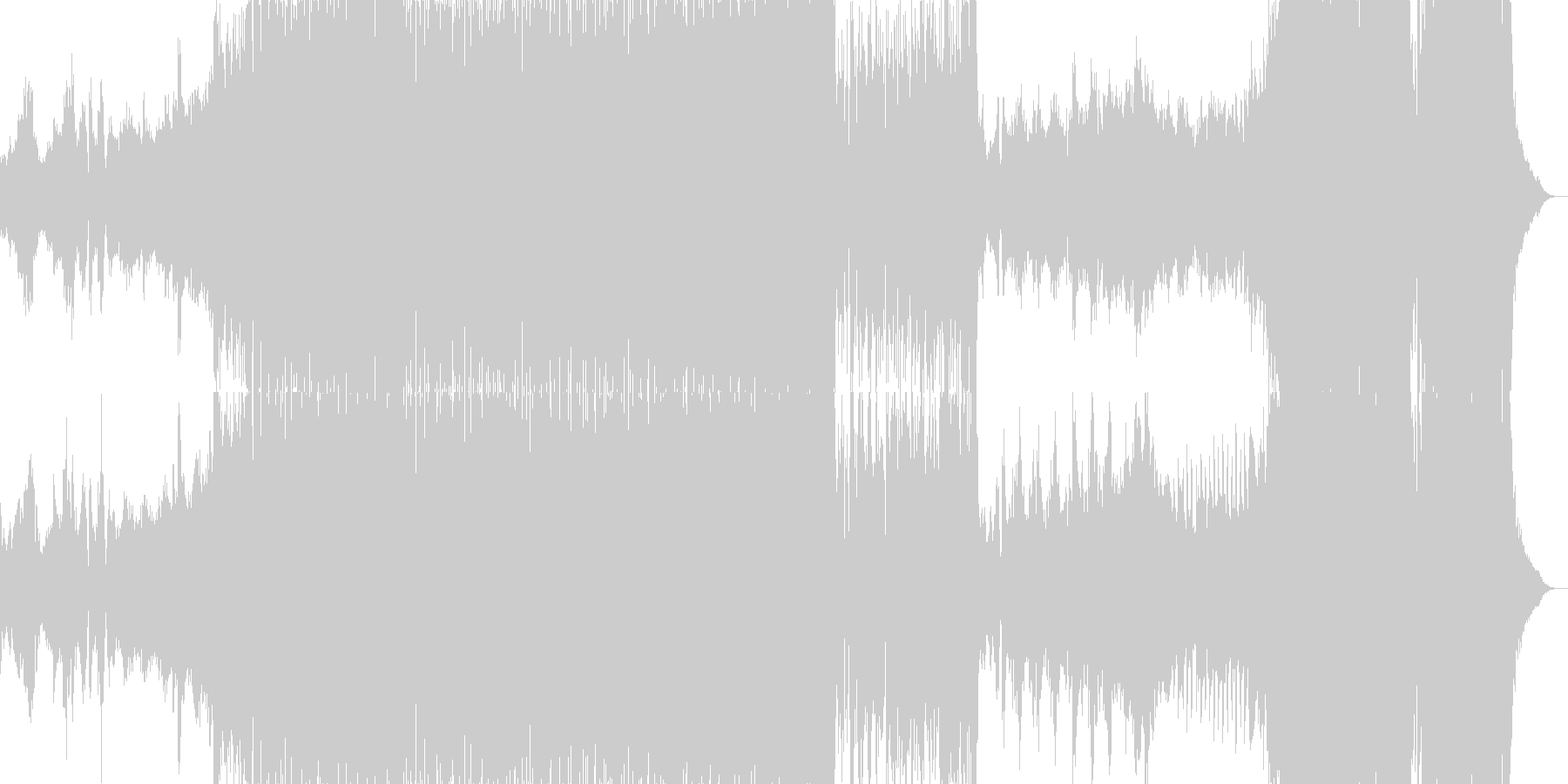 尺八の旋律が印象的な壮大なファンタジー曲の未再生の波形
