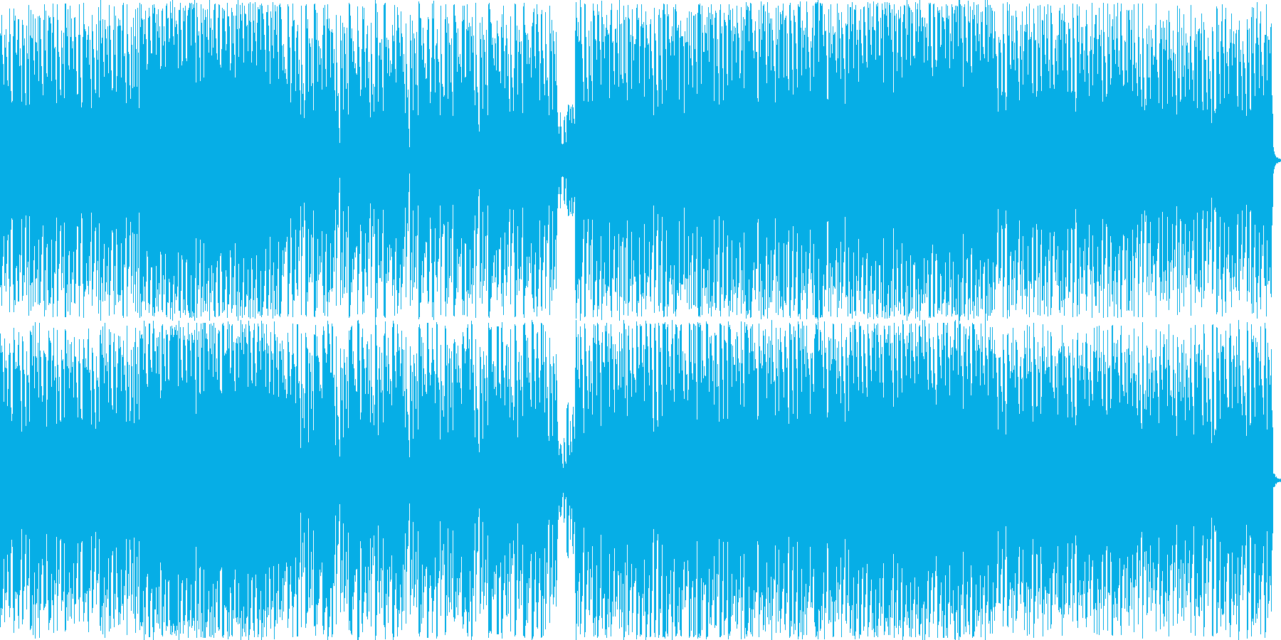軽快な曲ですの再生済みの波形