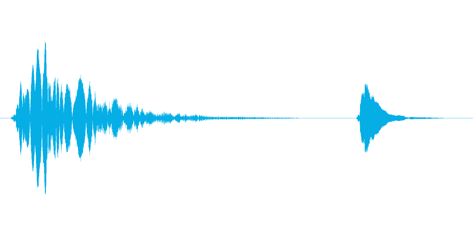 【間抜けな音】ぴょわわわぁ〜...コンの再生済みの波形