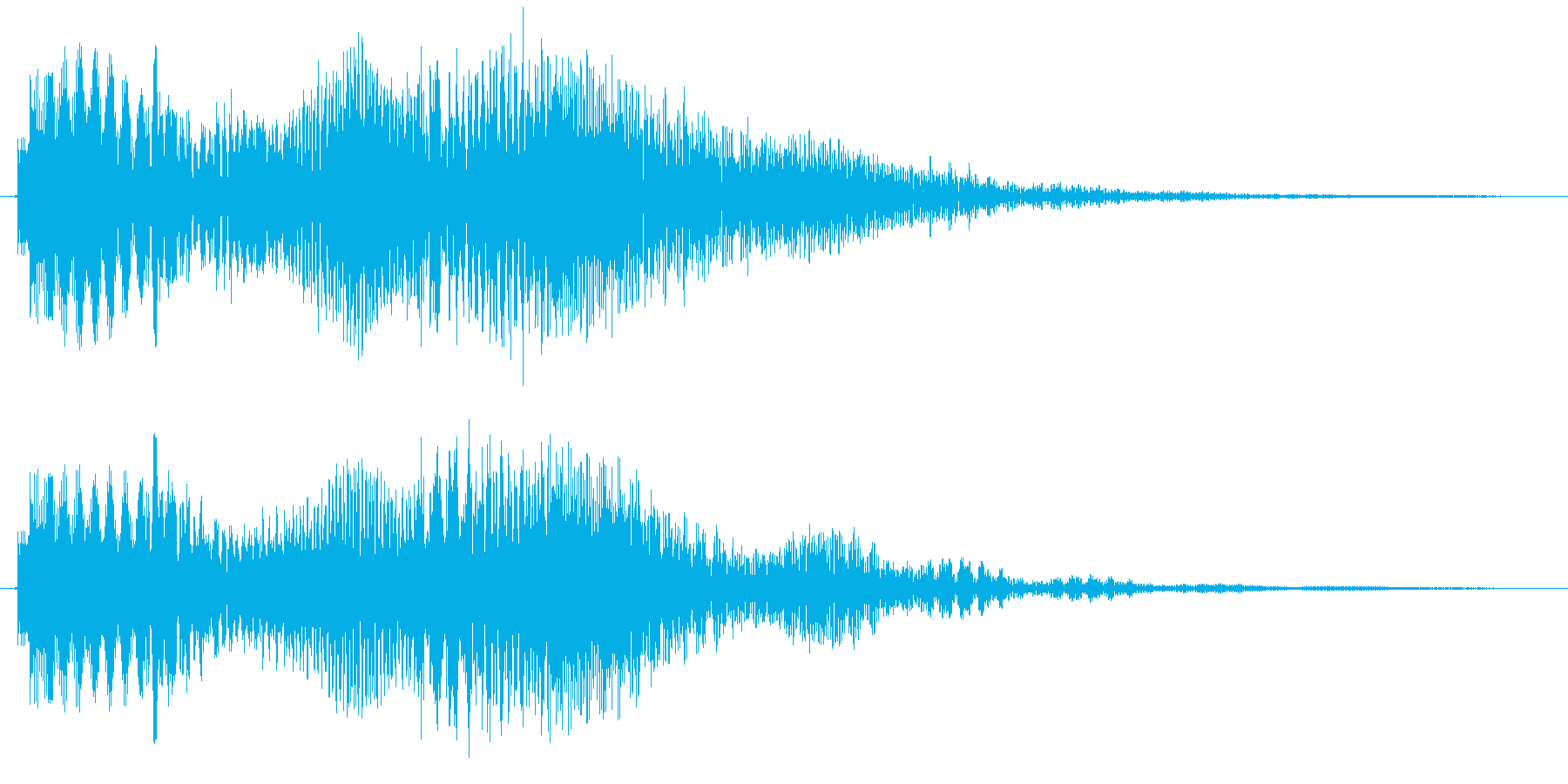携帯、スマホなどの着信音です の再生済みの波形
