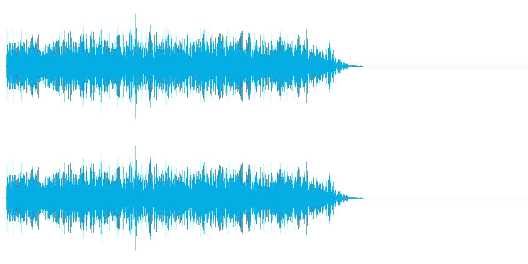 火炎放射機のような音の再生済みの波形
