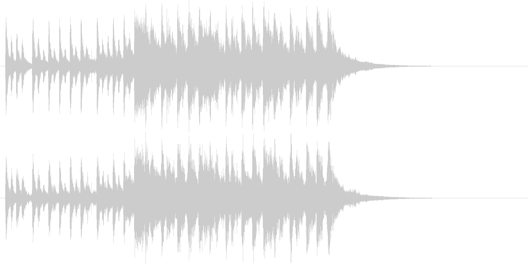 始まる雰囲気がする曲の未再生の波形