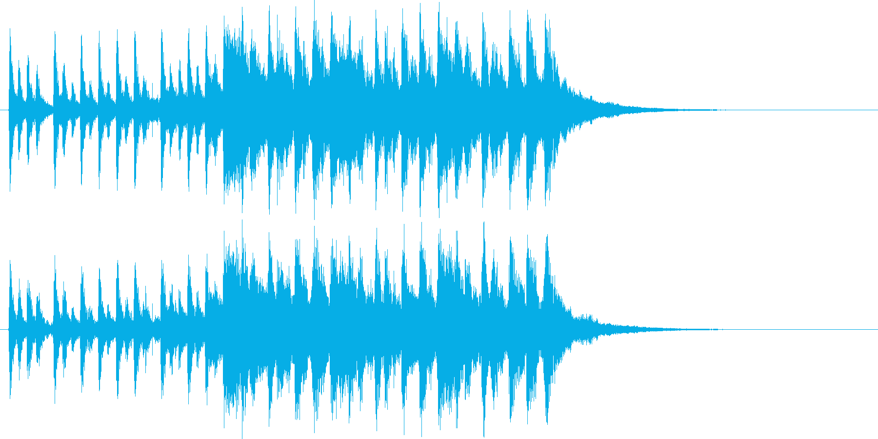 始まる雰囲気がする曲の再生済みの波形