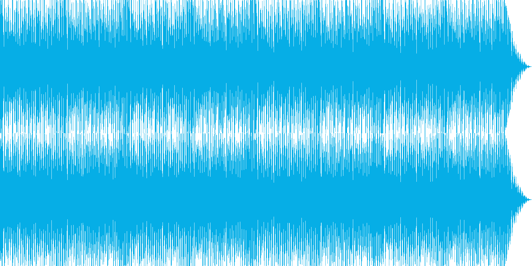 ほのぼのした雰囲気のポップスの再生済みの波形