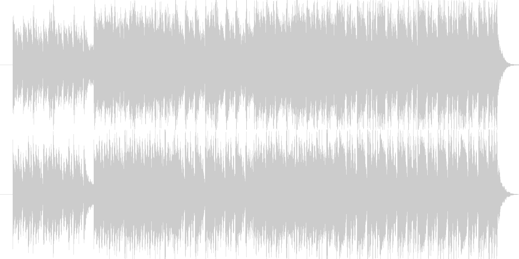 物語とか何かが始まるというイメージの曲…の未再生の波形