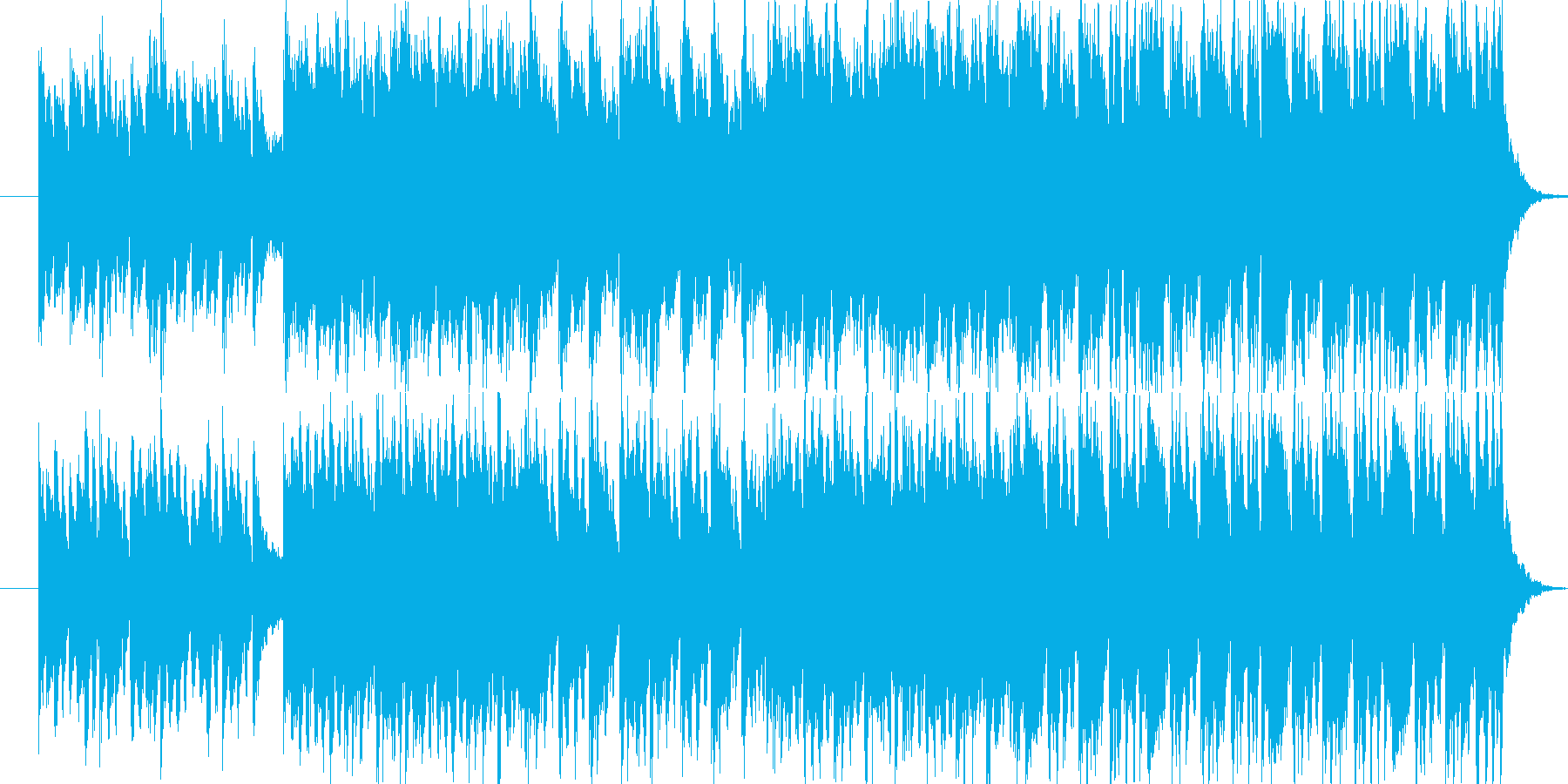 物語とか何かが始まるというイメージの曲…の再生済みの波形