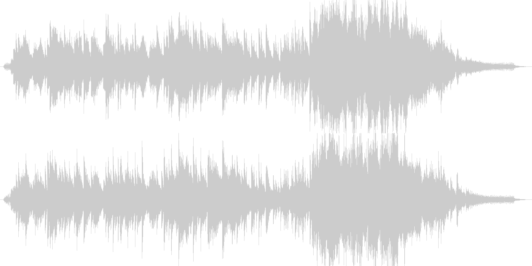 穏やかで優しく切なさも感じるBGMの未再生の波形