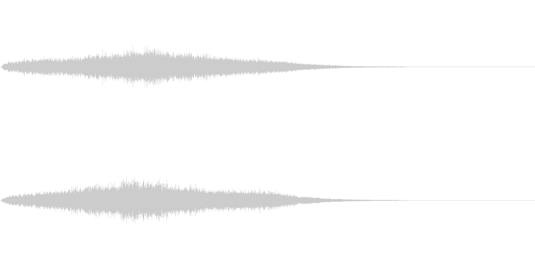 神秘的な音ですの未再生の波形