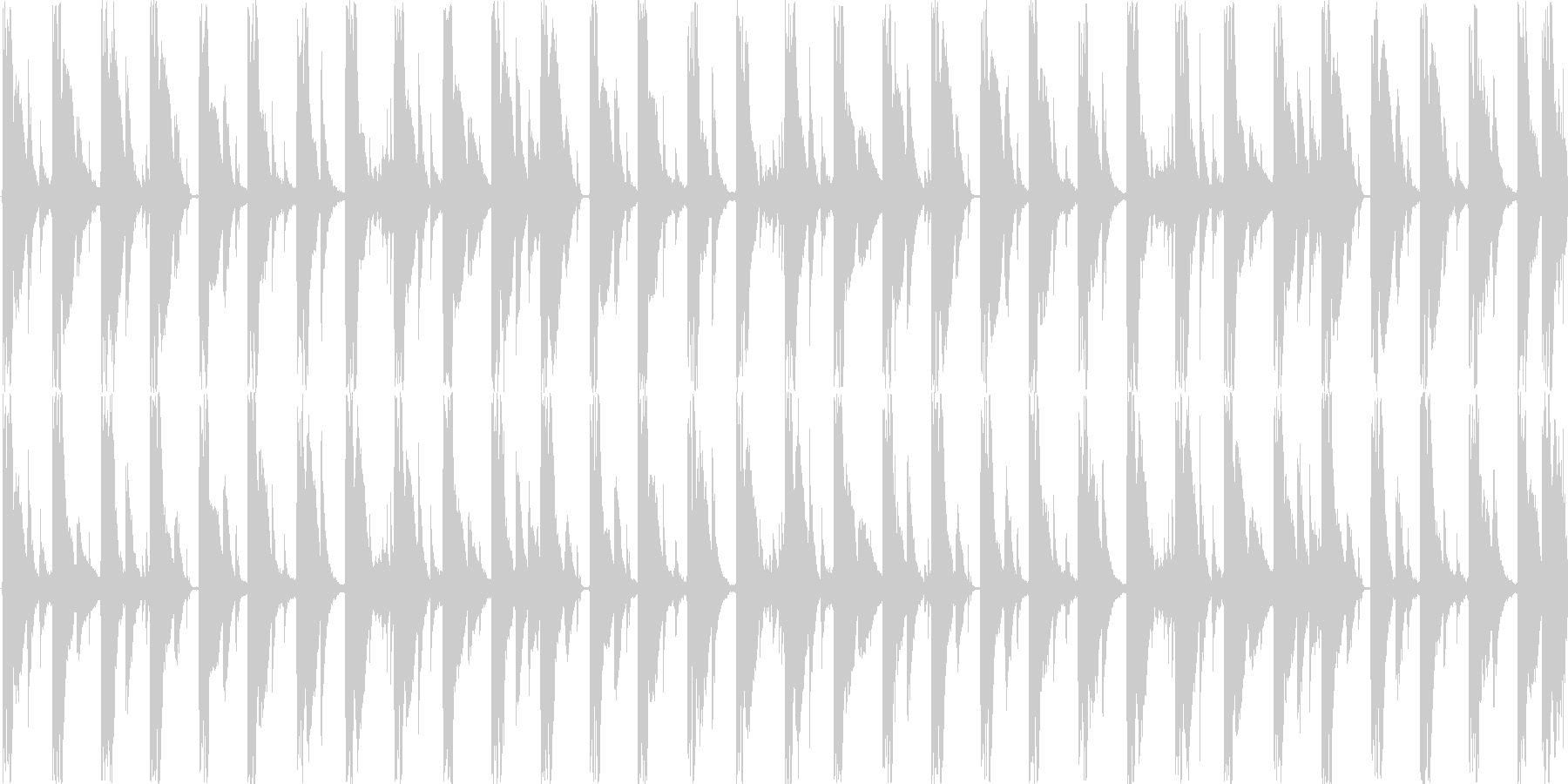ハウスのリズムを基本にした楽曲です。の未再生の波形