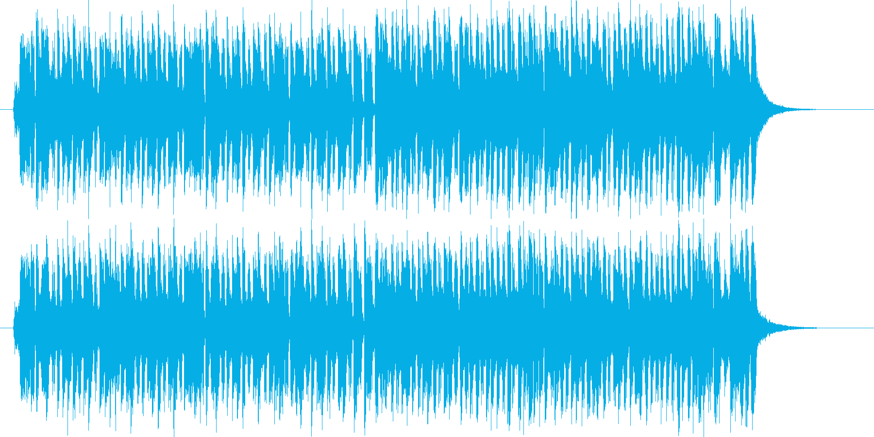 楽しくて少しお茶目なピアノの曲の再生済みの波形