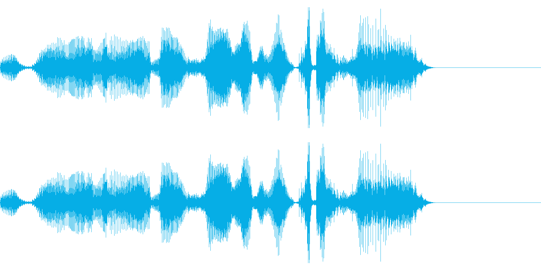 うわ、やばそうなのが来たぜ(焦り)の再生済みの波形