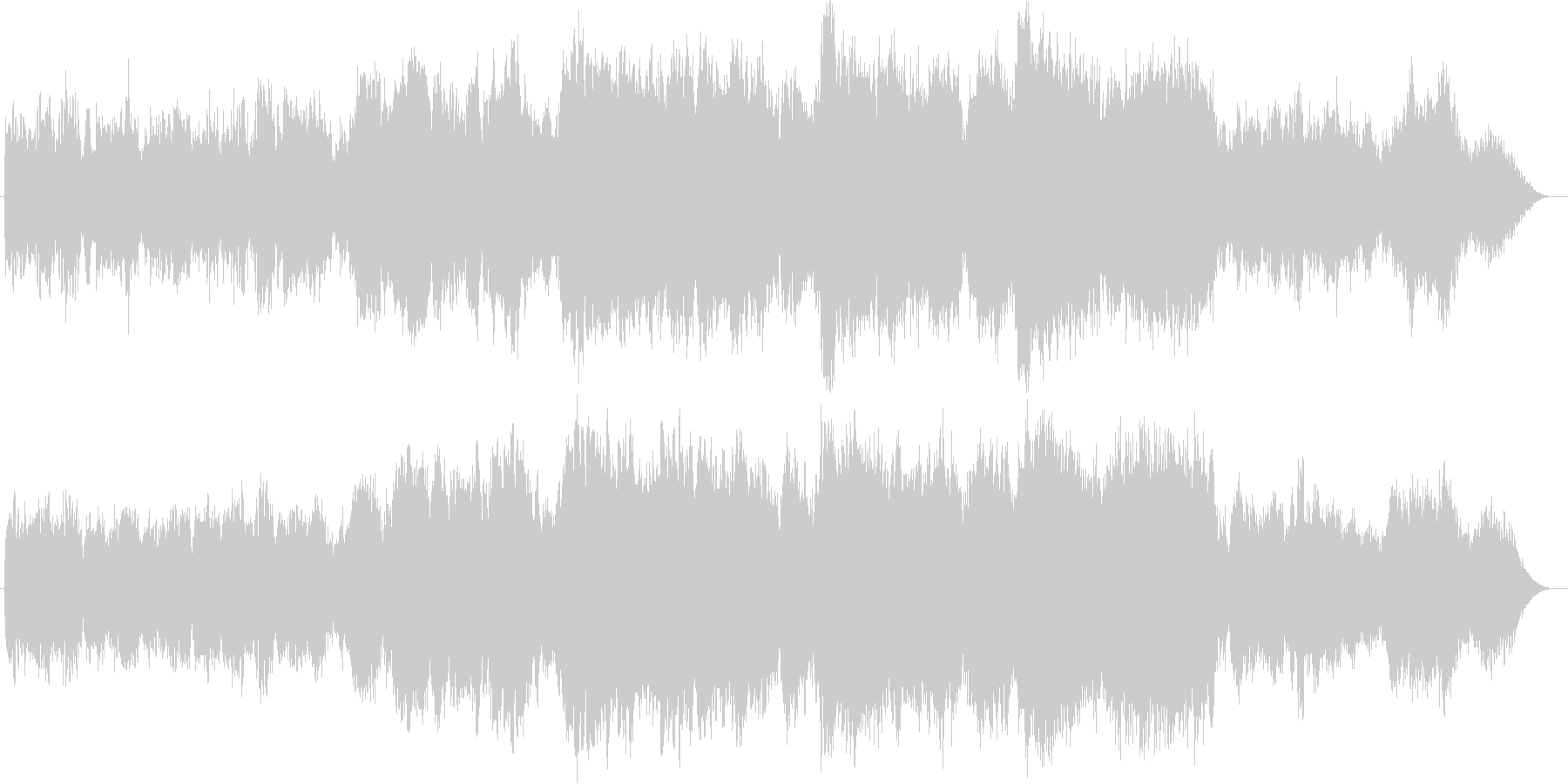 どこか懐かしい気持ちにさせる一曲です。の未再生の波形