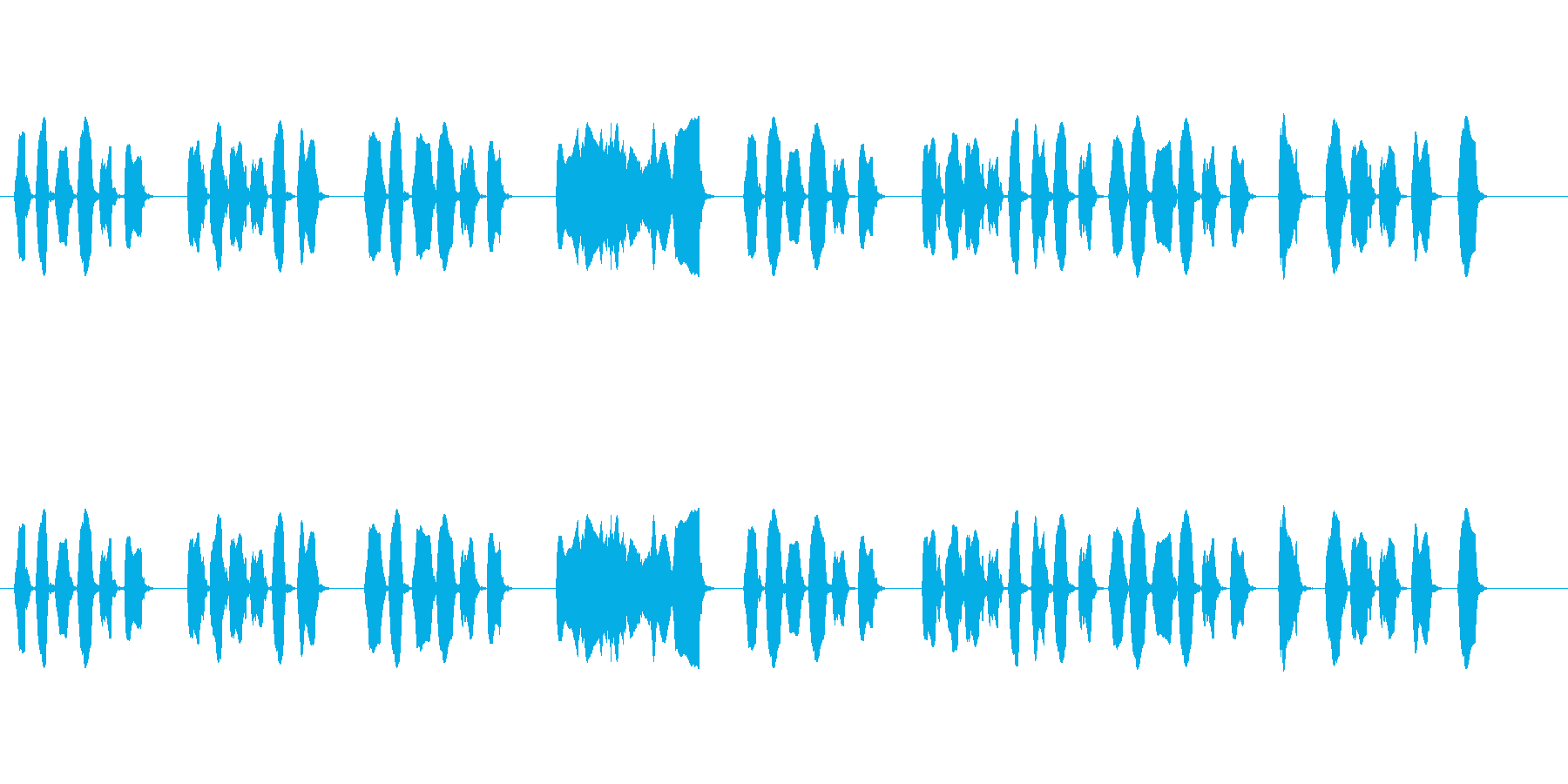 リコーダー単体で演奏された楽曲です。シ…の再生済みの波形