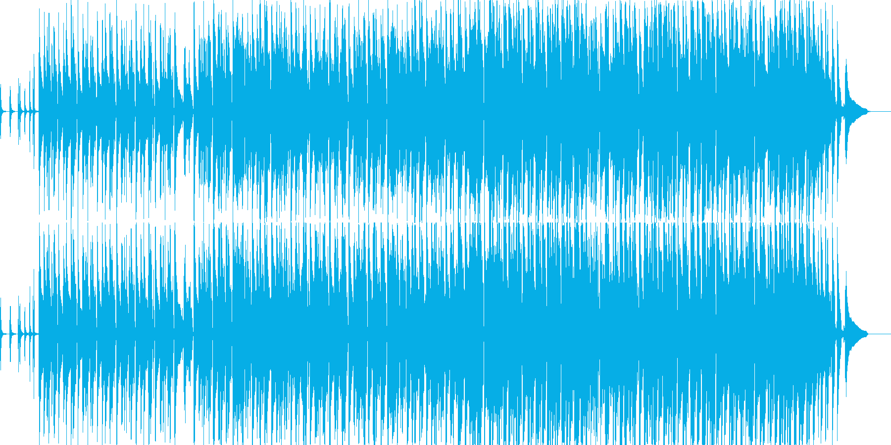 【宣伝CM用】ほのぼの明るくて楽しい曲の再生済みの波形
