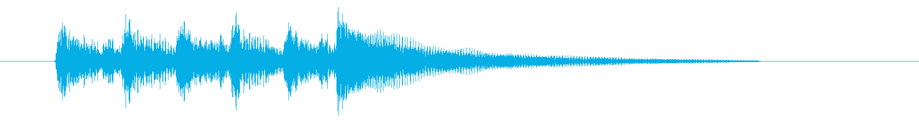印象深いシーンの場面転換に最適なアコギ曲の再生済みの波形
