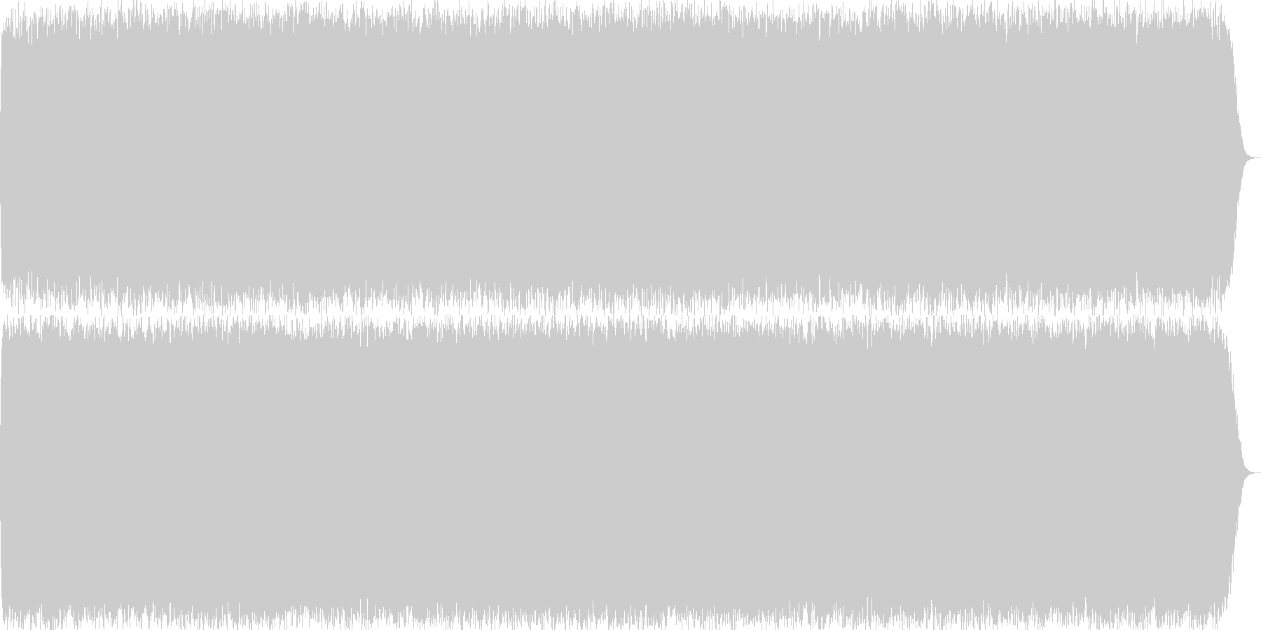 壮大なイメージのリラクゼーション曲の未再生の波形