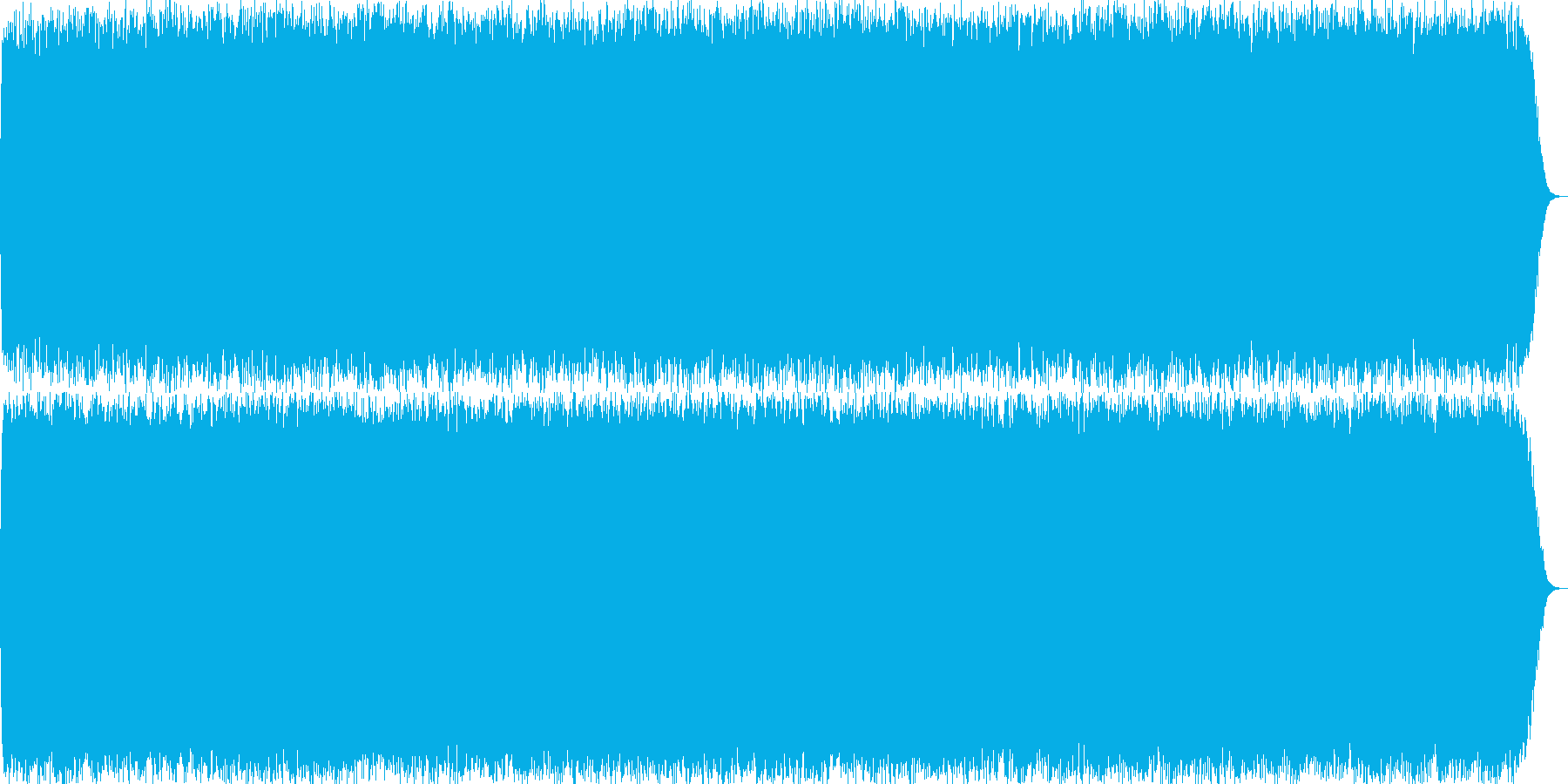 壮大なイメージのリラクゼーション曲の再生済みの波形