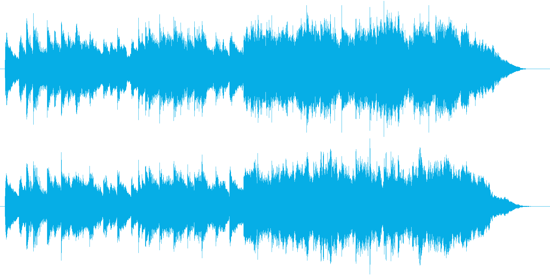 ほのぼのとして安らぐ癒し系BGMの再生済みの波形