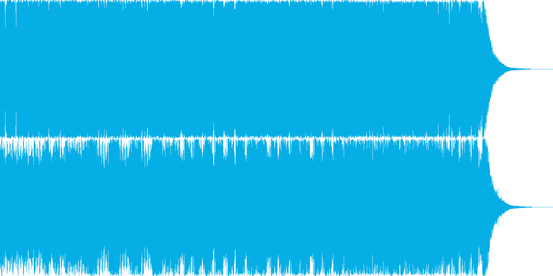 ワブルベースを取り入れたハードロックの再生済みの波形