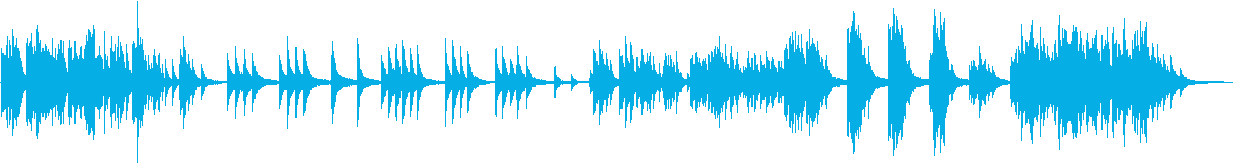 哀愁あるピアノ曲の再生済みの波形