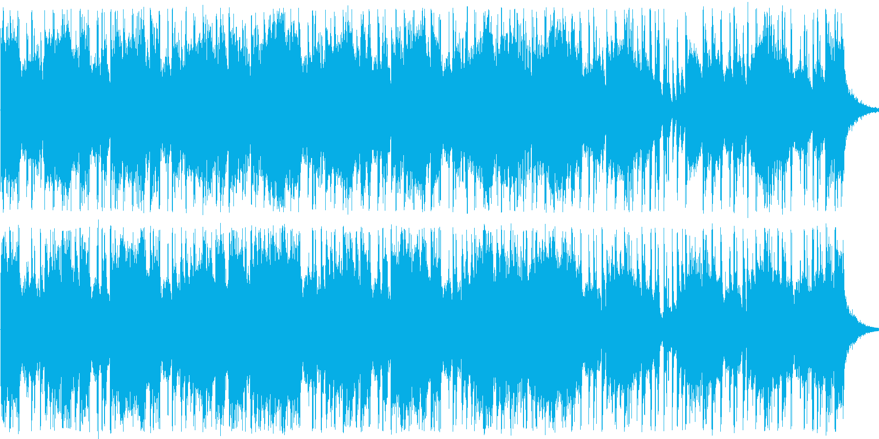 happyなショートBGMの再生済みの波形