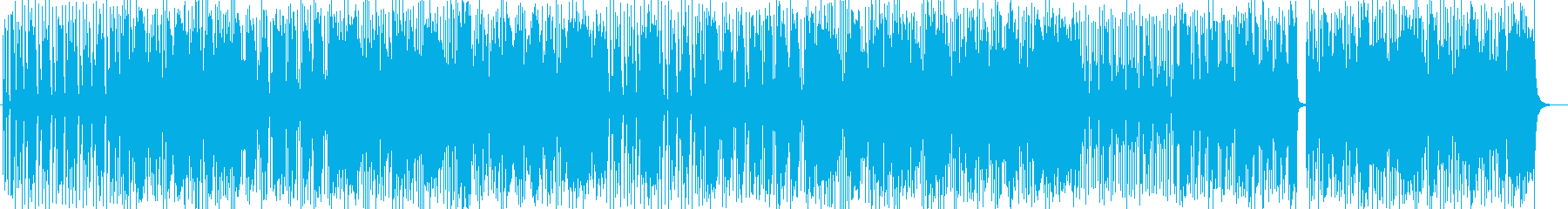 ポップでファンシーなシンセサイザー曲の再生済みの波形