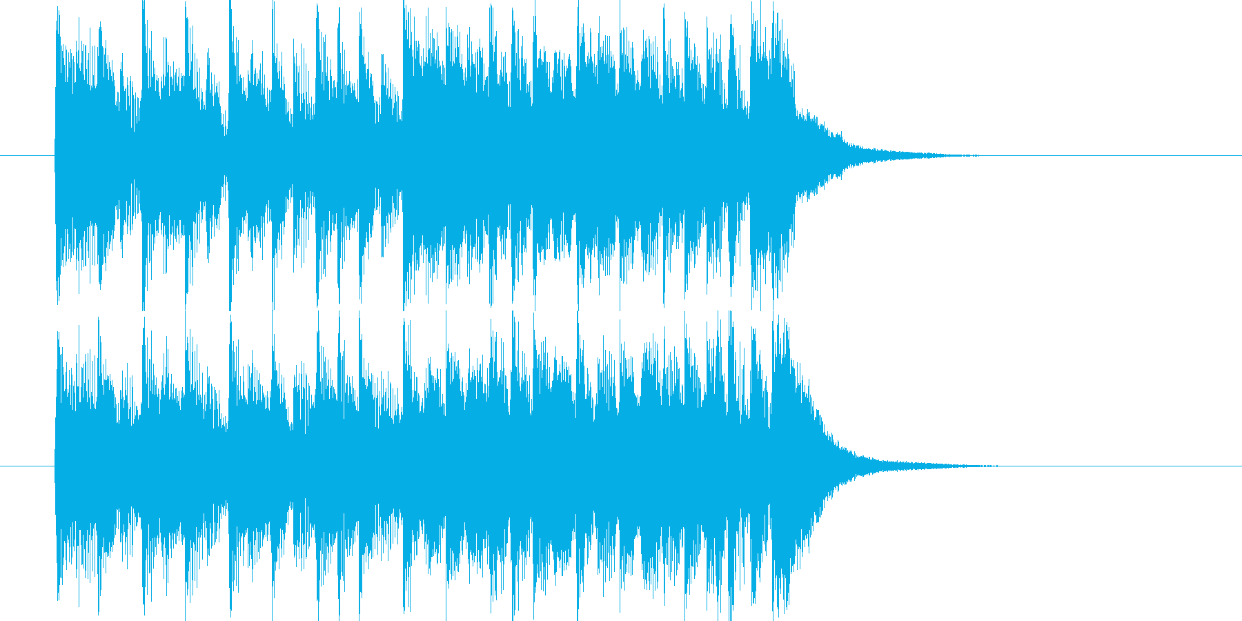 打楽器と吹奏楽による短い演出の再生済みの波形