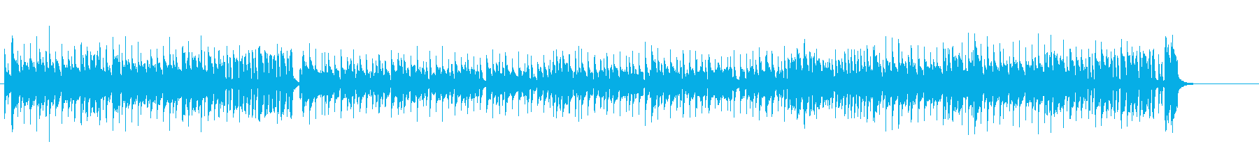 曲の流れに抑揚をつけたポップ・チューンの再生済みの波形