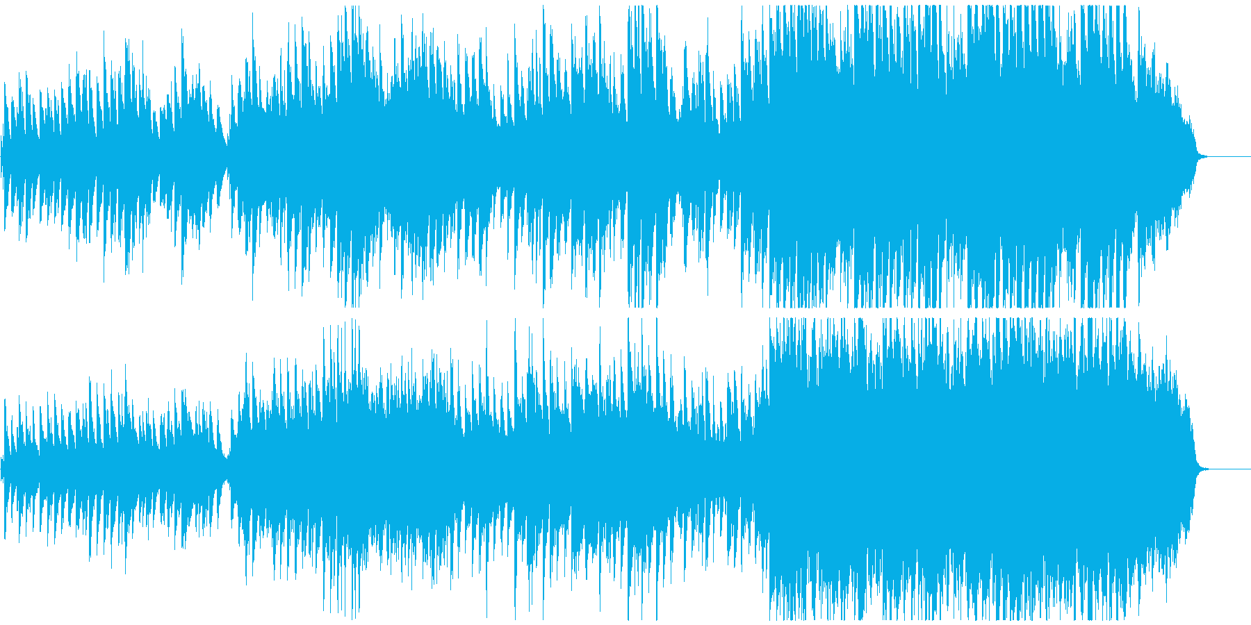 ピアノとストリングスの切ない曲の再生済みの波形