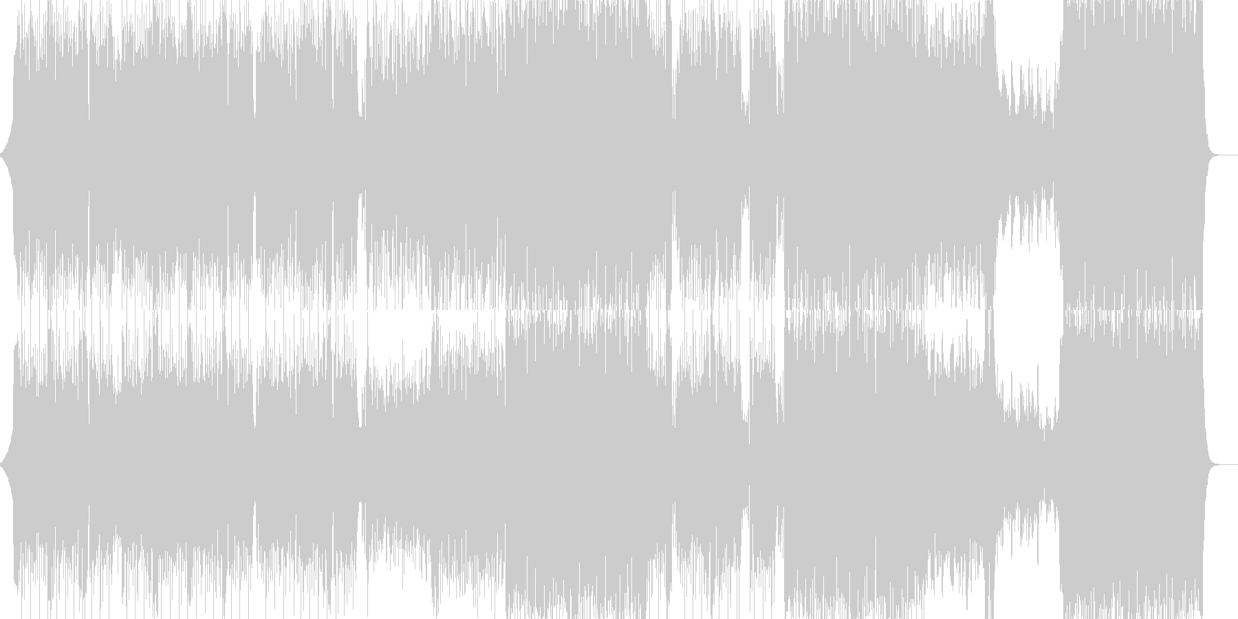 シンセベースの音が心地よいテクノの未再生の波形