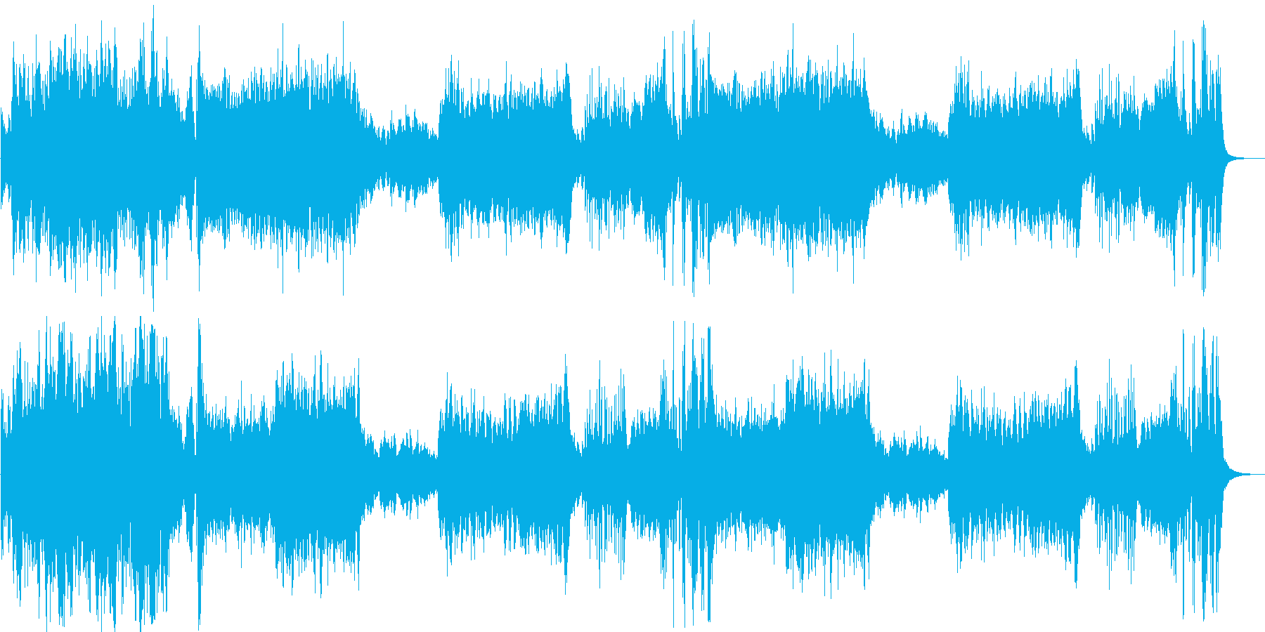 戦闘曲などに使えるオーケストラの再生済みの波形
