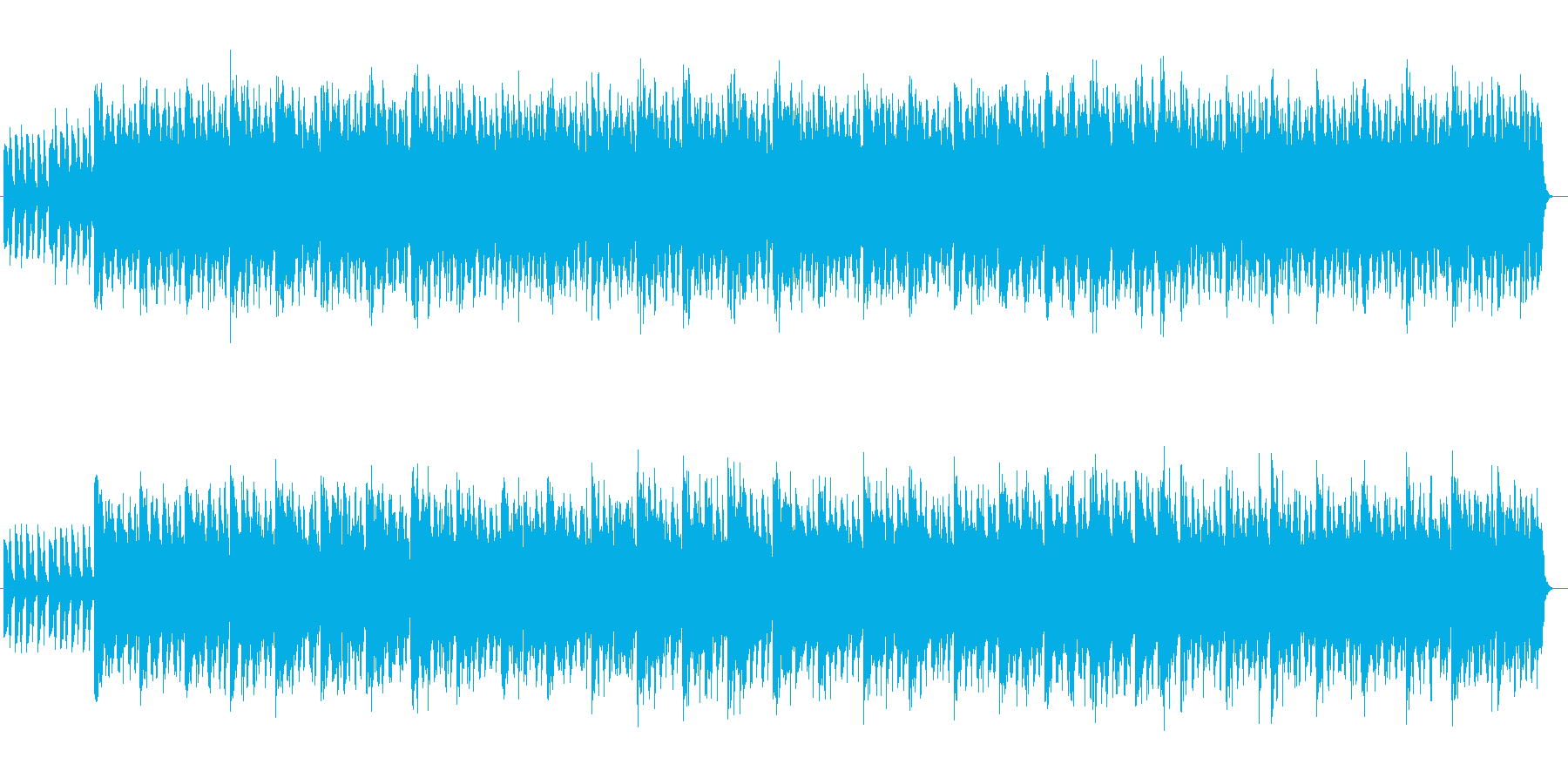 重厚感がある幻想的な曲の再生済みの波形