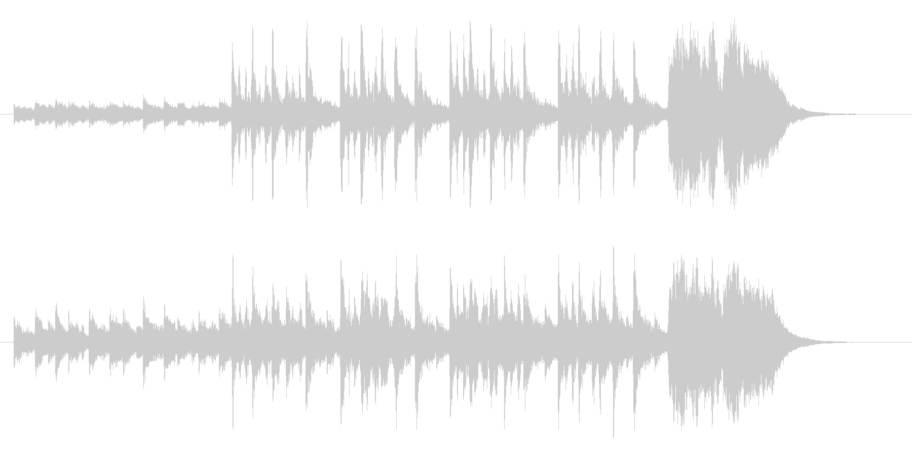 ゆったりと和やかなリラクゼーション音楽の未再生の波形