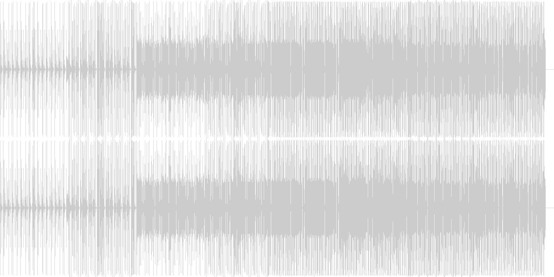穏やかな曲ですの未再生の波形