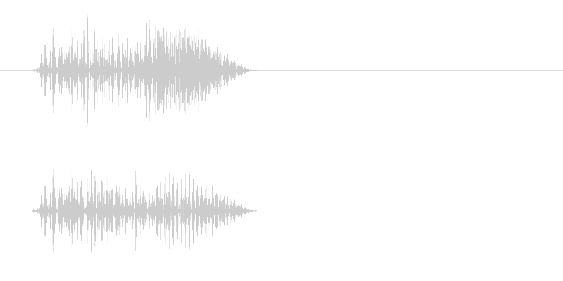 プェッ(短い高音色)の未再生の波形