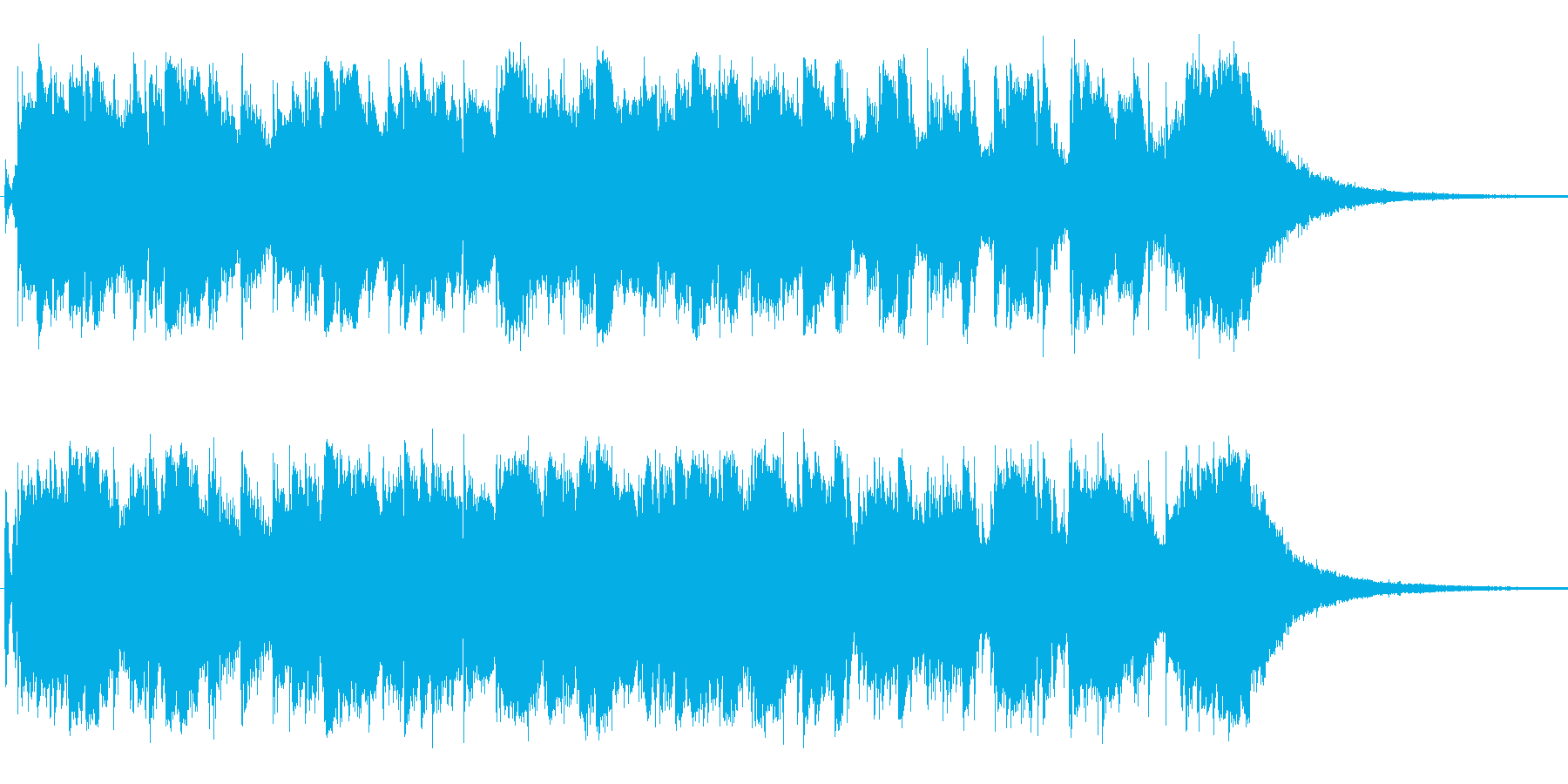 ちょっと先の未来を感じさせるジングルの再生済みの波形