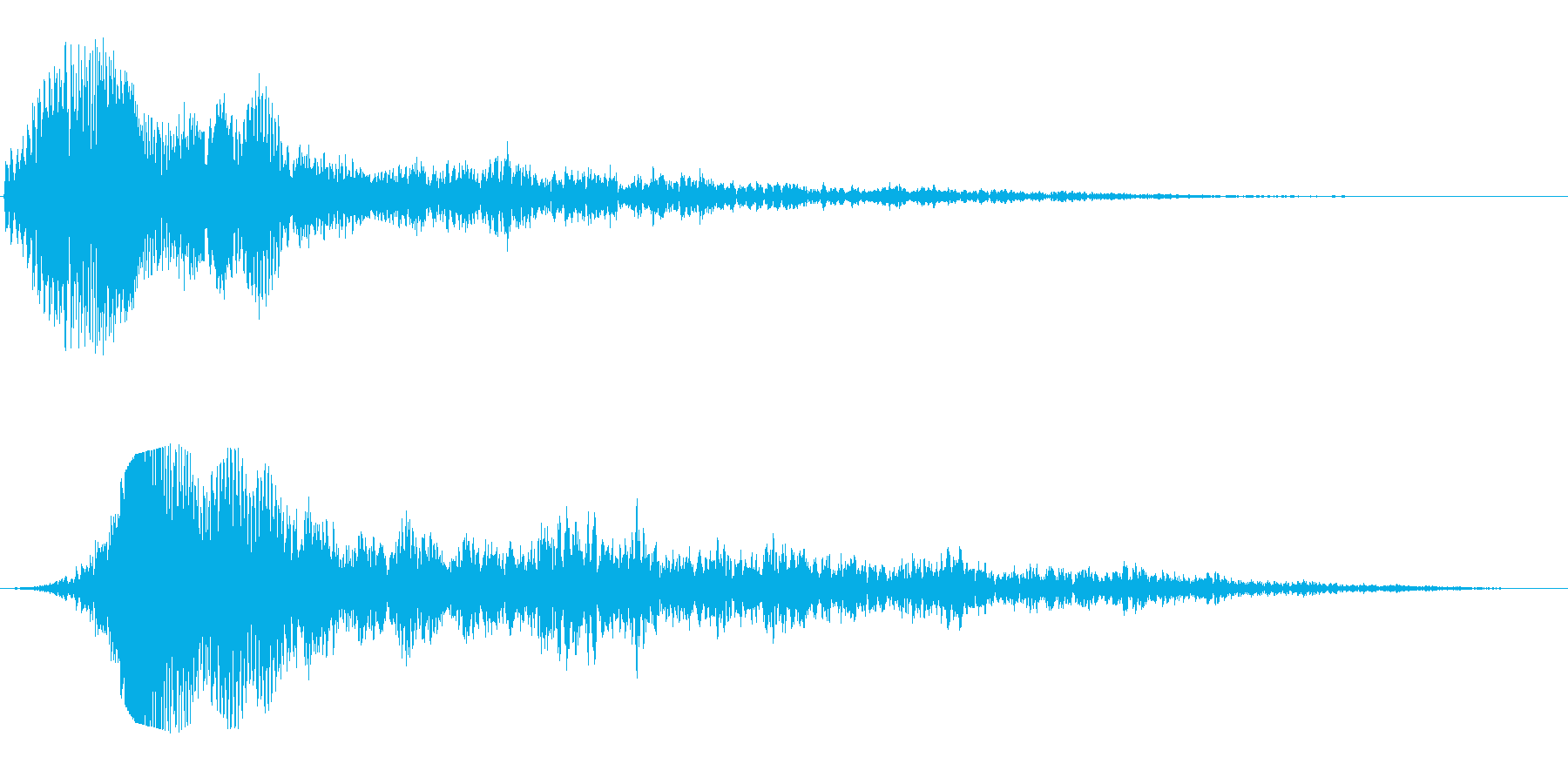 ヒュワワーン(SF感のある通過音)の再生済みの波形