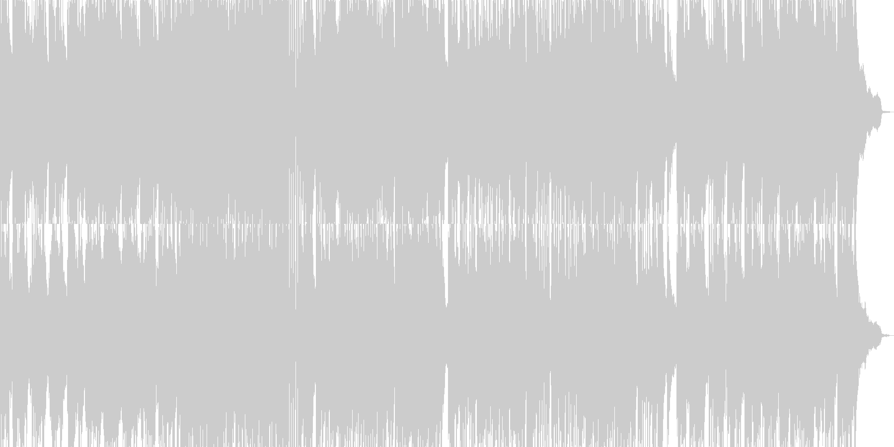 「朝露」をイメージした爽やかなピアノの未再生の波形
