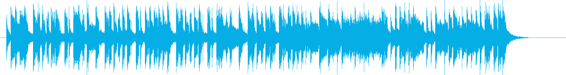 ブラスとシンセのゆったりとしたポップ曲の再生済みの波形