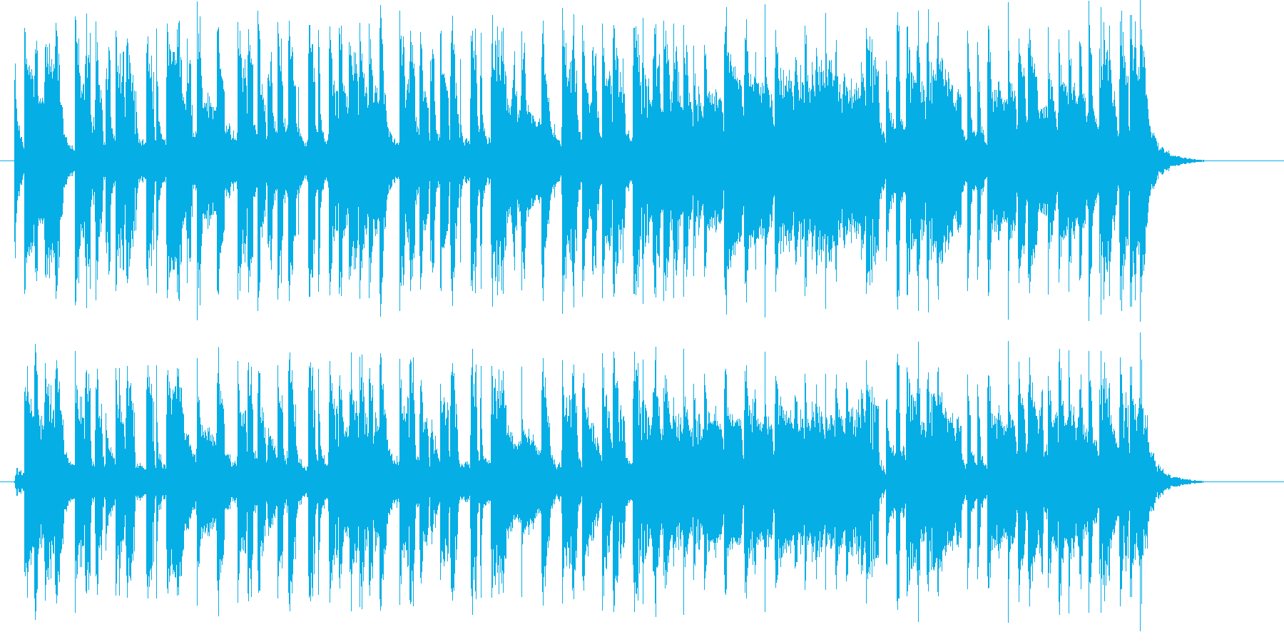 ブラスとシンセのゆったりとしたポップ曲の再生済みの波形