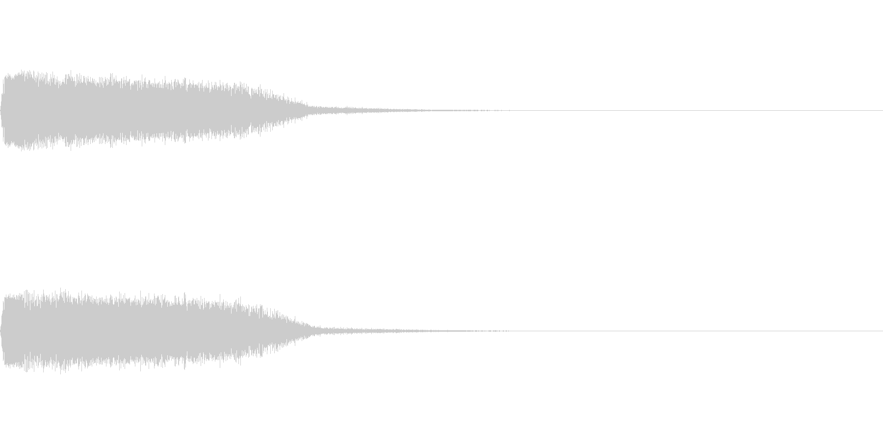 剣と剣が交わる音の未再生の波形
