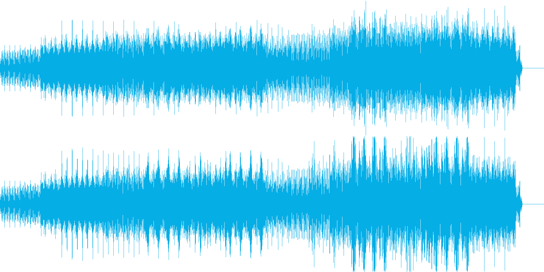 都会を散策しているような雰囲気の曲ですの再生済みの波形
