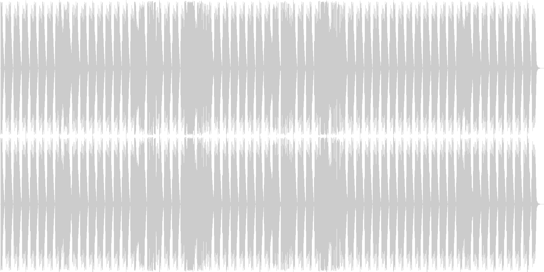 殆どリズムだけの短い曲ですの未再生の波形
