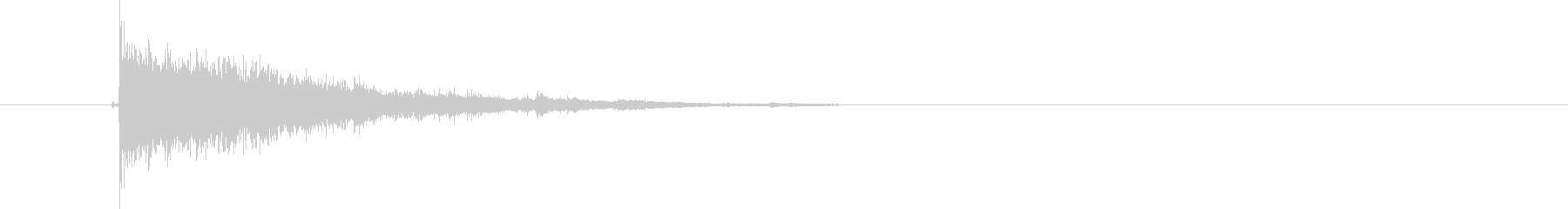 ガシャーンとガラスのグラスが割れる効果音の未再生の波形