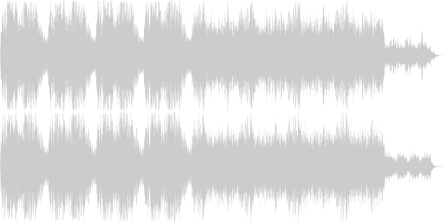 ファンタジーなシンセサイザー曲の未再生の波形