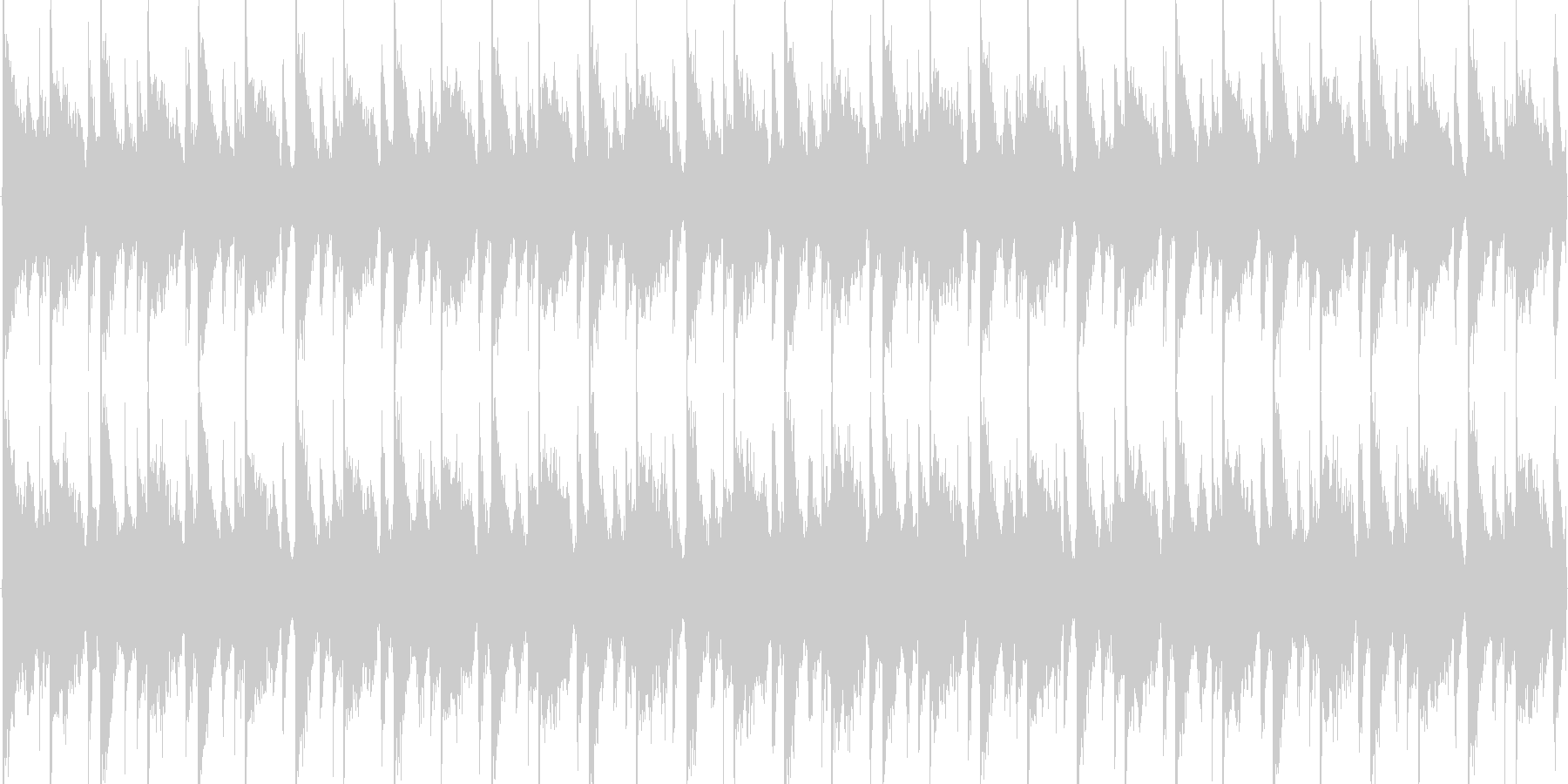 電子的な音で繰り返される楽曲です。の未再生の波形