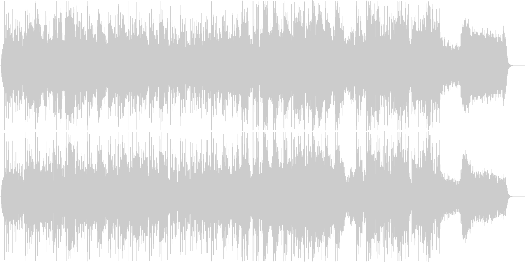 自然や歴史もののドキュメンタリーぽい曲の未再生の波形