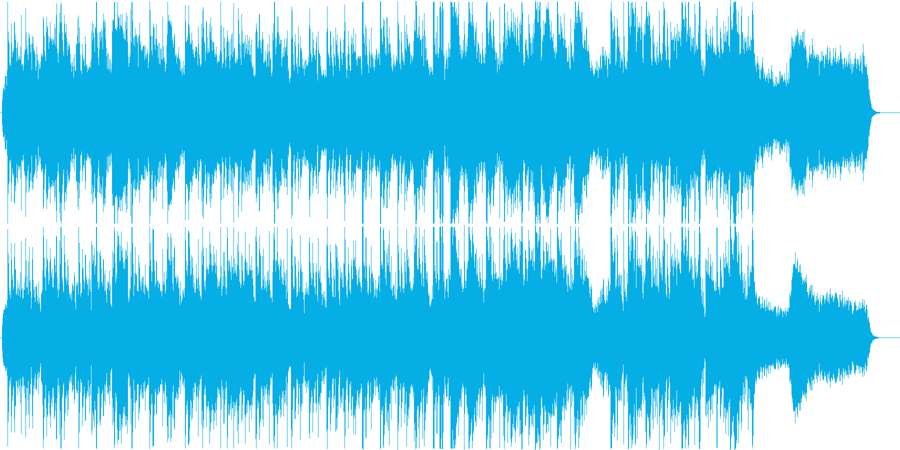 自然や歴史もののドキュメンタリーぽい曲の再生済みの波形